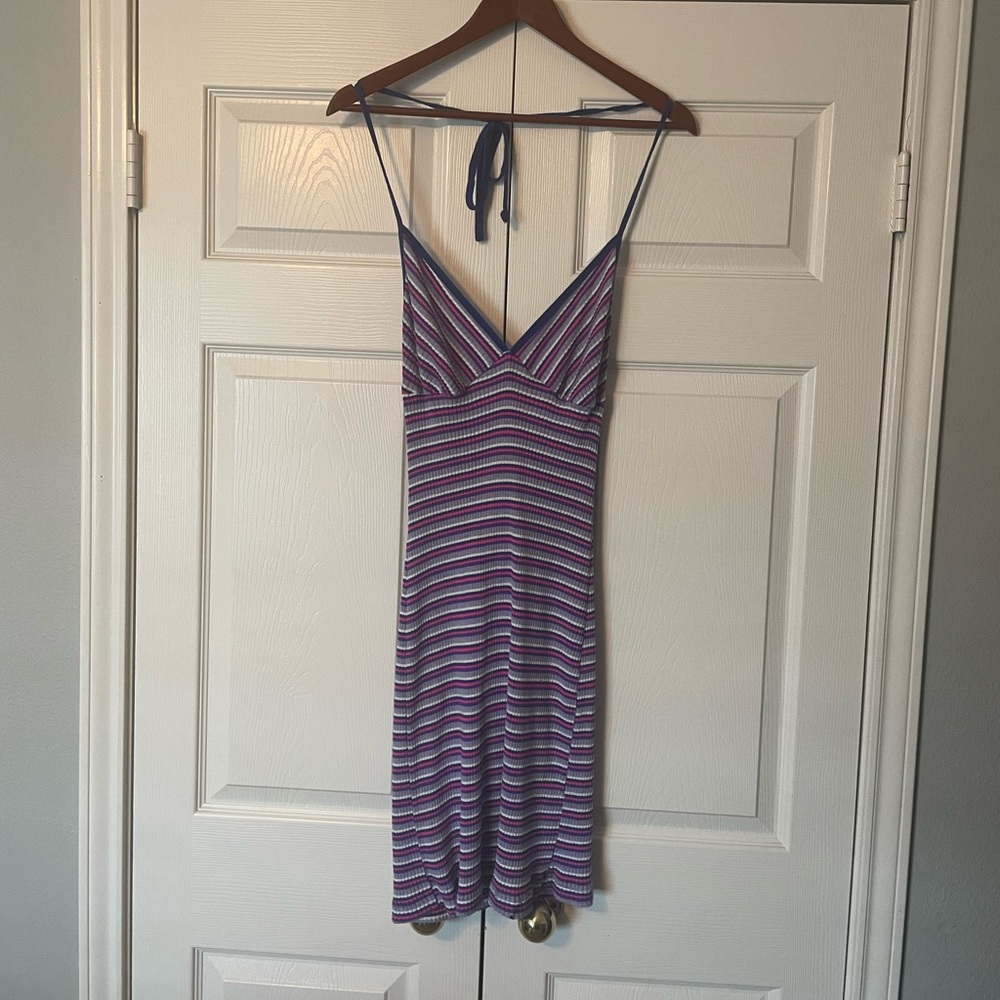 Tie-back Halter Dress